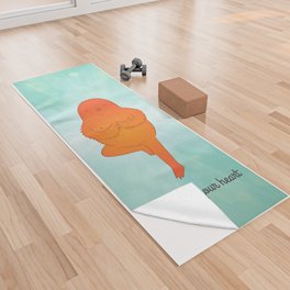 Lead with Your Heart Yoga Towel