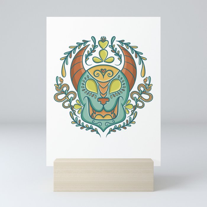 Calavera Mini Art Print