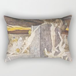 Artwork from Dante's Inferno Rectangular Pillow