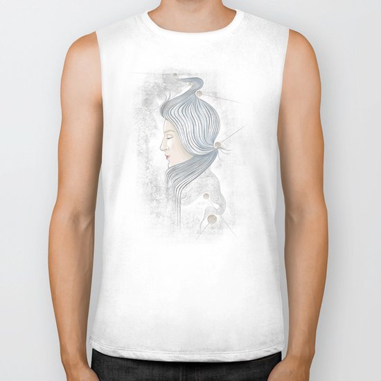 The waterfall of Subconsciousness Biker Tank
