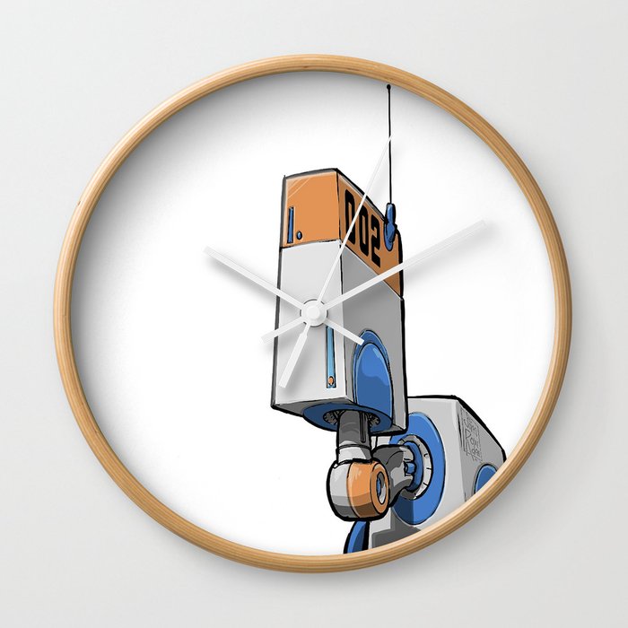 Robot Head 002 Wall Clock