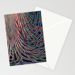 Beautiful Bright Neon Line Art  Stationery Card