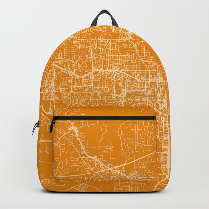 Tallahassee City Map Drawing - USA - Minimal Backpack