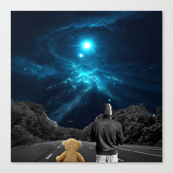 Nebulea and Teddy Canvas Print