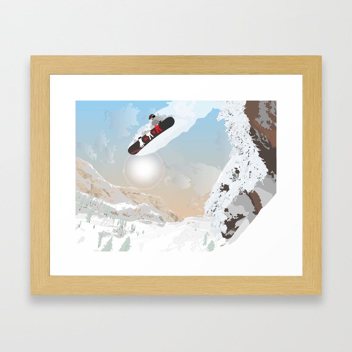 snowboarder Framed Art Print