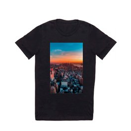 New York Colorful Sunset T Shirt