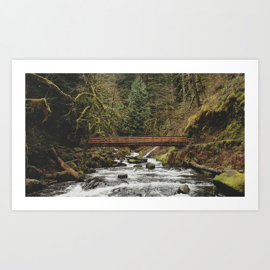 Foot Bridge Art Print