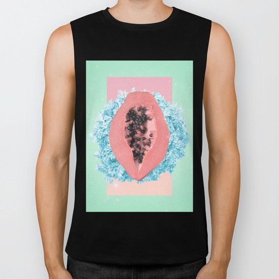 Papaya Rocks Biker Tank