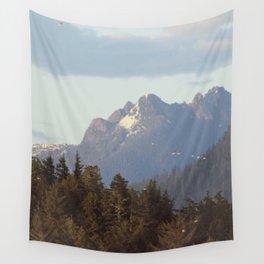 golden hour peaks Wall Tapestry