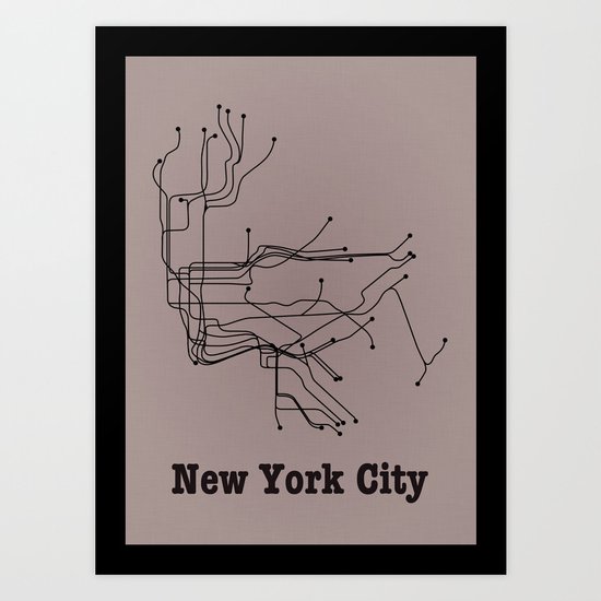 New York City Subway Art Print