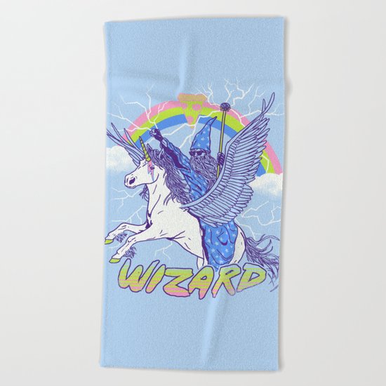 Pizza Wizard Beach Towel