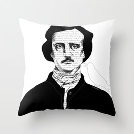 Persistence of Poe Throw Pillow