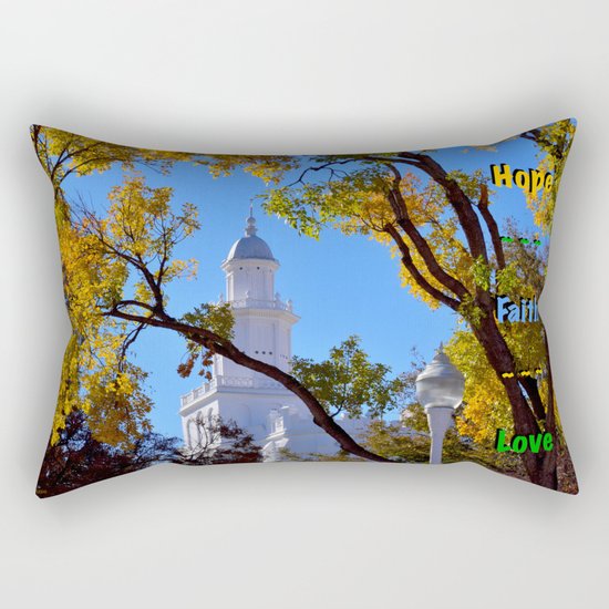 Hope ~ Faith ~ Love Rectangular Pillow