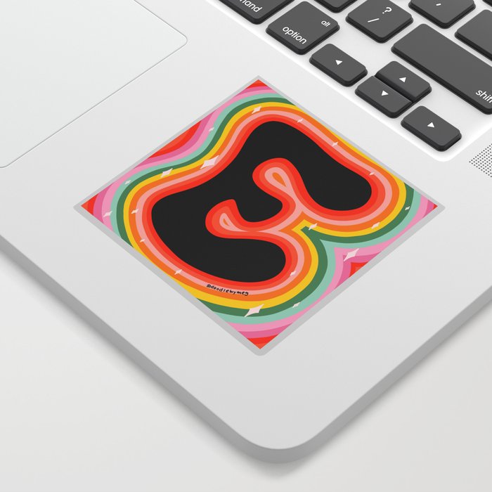 Rainbow E Sticker