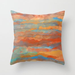 Southwestern Colors Textures Throw Pillow