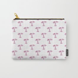 Magenta Palm Trees Pattern Carry-All Pouch