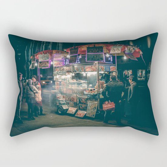 New york city Food Rectangular Pillow