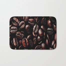 Dark Roasted Coffee Beans Bath Mat