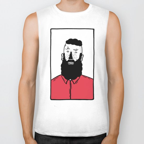 BearD Guy Biker Tank