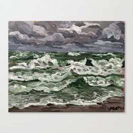 Waves Before a Storm Canvas Print