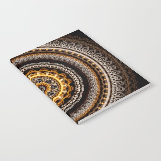 Mandala with tribal patterns Notebook
