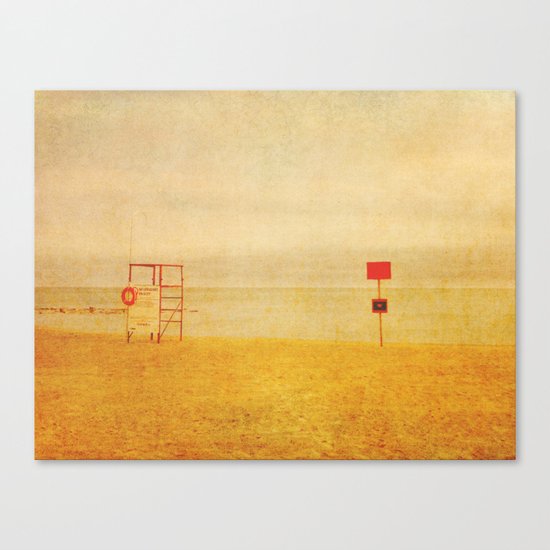No Lifeguard On Duty Canvas Print