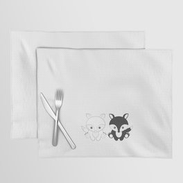 Twins Fox Placemat
