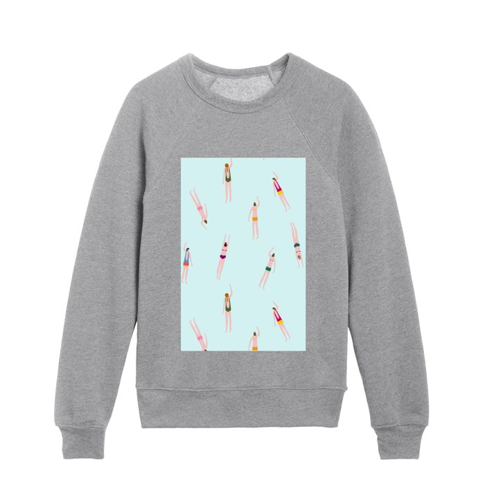 Swimmers in the pool Kids Crewneck