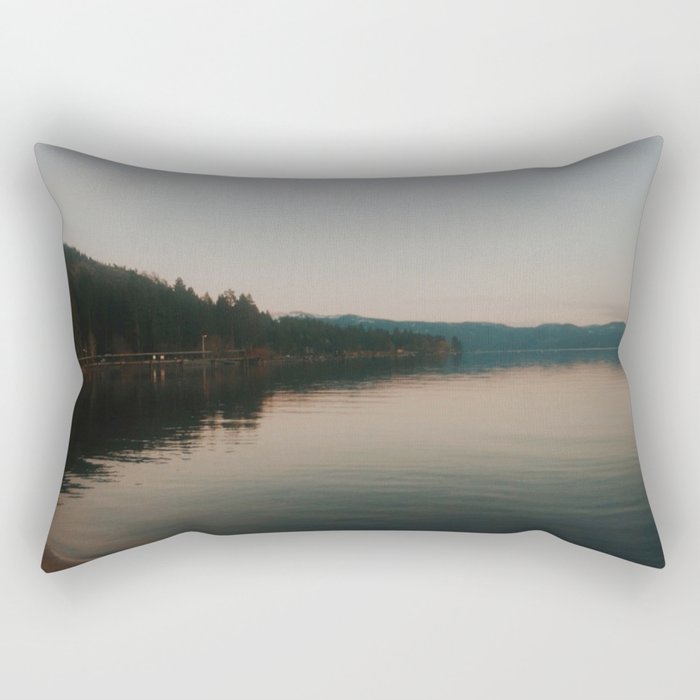 Big Bear Lake Art Print Rectangular Pillow