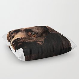 Chocolate Lab bywhacky Floor Pillow