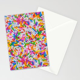 Dessert Rainbow Sprinkles Pattern Stationery Card
