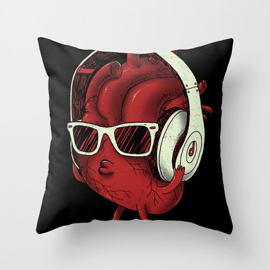 heartBEAT Throw Pillow