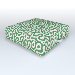 Liquid Green Khaki Outdoor Floor Cushion