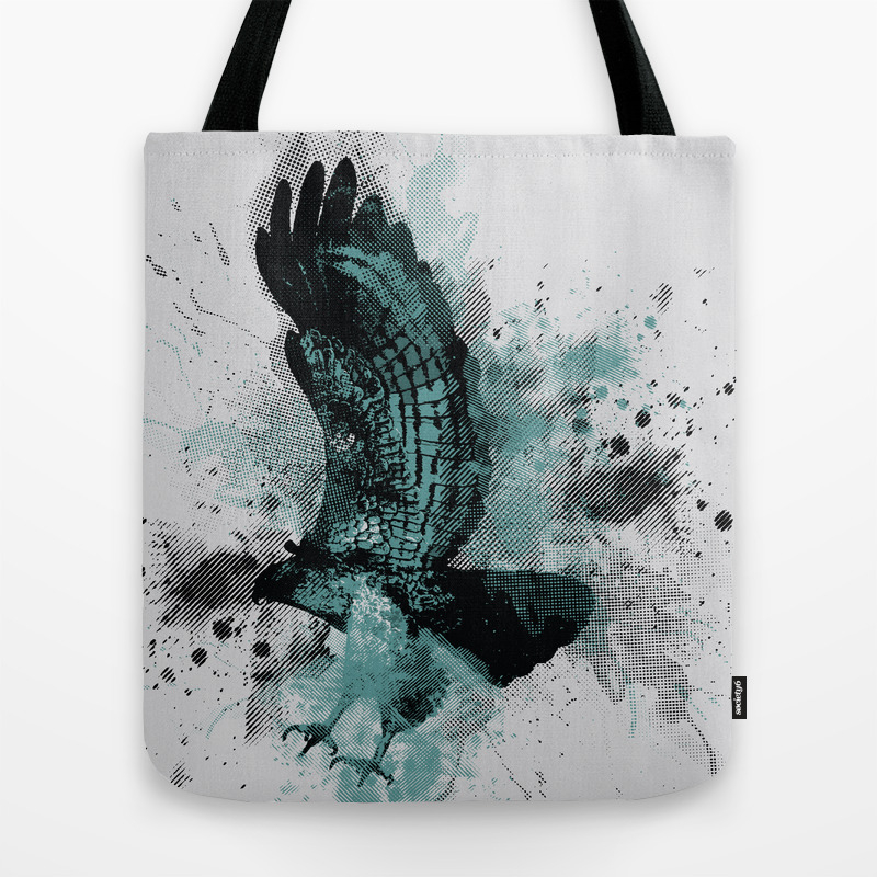 Hawk Dive Tote Bag By Resistance Society6