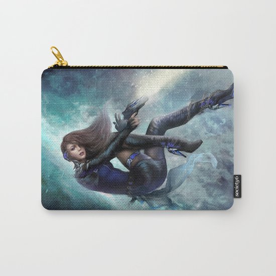 Espionage 101 - Futuristic sci-fi girl spy Carry-All Pouch