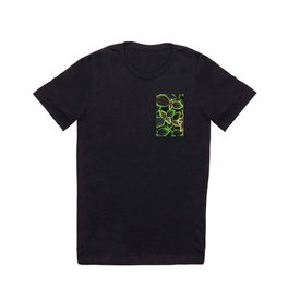 leaves texture surface ribbed T Shirt