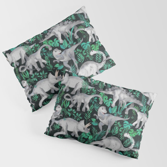 Dinosaur Jungle Pillow Sham