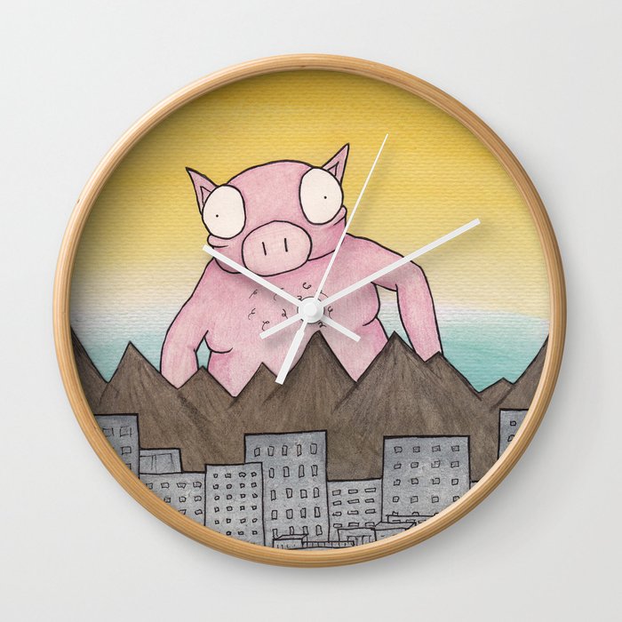 Mr. Pig Wall Clock