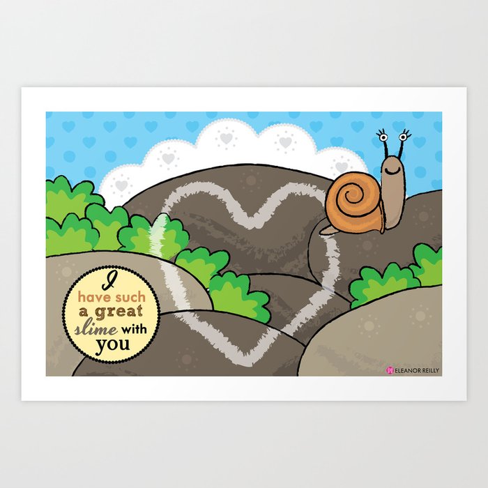 Lovebugs -I have such a great slime with you Art Print