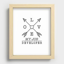 Developer profession Recessed Framed Print