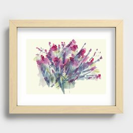 Flower Impression / Bursting Bouquet Recessed Framed Print