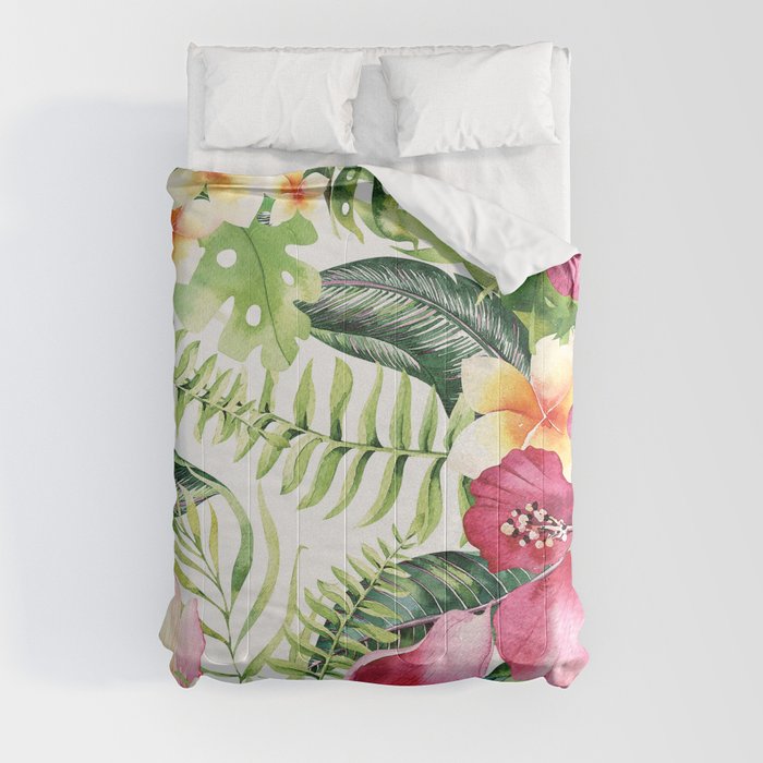 Tropical Botanical Comforter