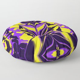 Fashionista Purple and Gold Floor Pillow