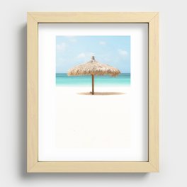 Travel Photography "Wood, Water, Air, Earth' photo art made in Caribbean Aruba. Art print. Recessed Framed Print