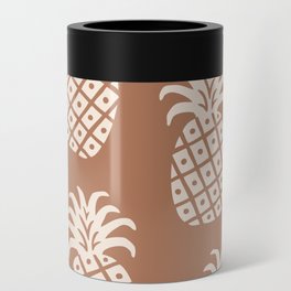 Pineapple Twist 337 Brown and Tan Can Cooler