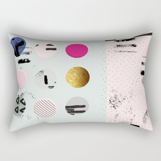 Pastel Hues Rectangular Pillow