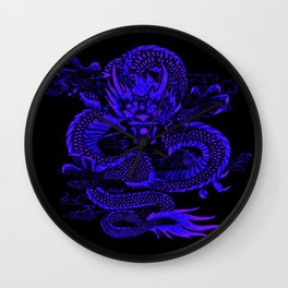Epic Dragon Blue Wall Clock