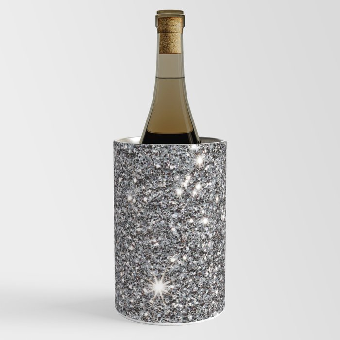 silver shine glitter Wine Chiller