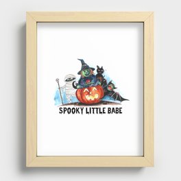 Spooky little babe halloween decoration Recessed Framed Print