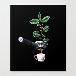 Coffee Plant Design Espresso Barista Canvas Print